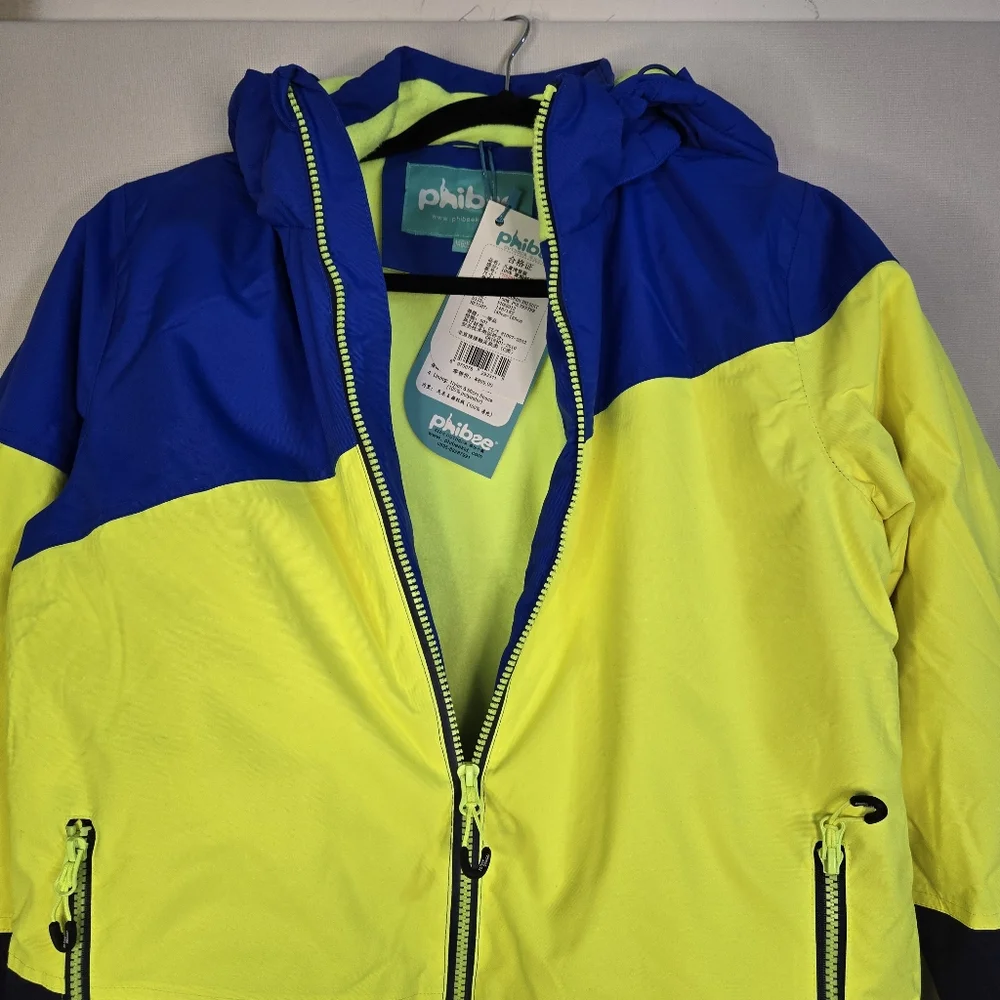 PHIBEE Youth, See Sizing, Colorblock Hooded, Zip Up Ski Jacket-NWT - Picture 3 of 16